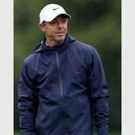 Rory McIlroy Amgen Irish Open 2025 Rain Hooded Jacket Jacket unisex front product view | Dash Racegear — Rory McIlroy Golf Rain Hooded Jacket – Irish Open 2025 Edition