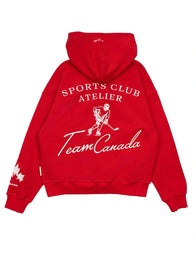 SCA x Hockey Canada Classic Terry Hoodie Hoodie unisex detail view 2 | Dash Racegear — Red 2026 SCA x Hockey Canada Pullover Hoodie, soft terry fleece with classic style ideal for fans and athletes.
