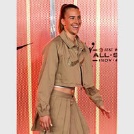 Sabrina Ionescu Nike Brown Jacket Jacket unisex front product view | Dash Racegear — Layer like a pro with Sabrina Ionescu’s Nike brown edition jacket