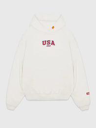 Sana Detroit Free Bird V2 Hoodie Hoodie unisex detail view 2 | Dash Racegear — Unisex Sana Detroit 2026 Free Bird V2 off‑white hoodie with cozy fleece and eye‑catching bird motif.
