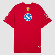 Scuderia Ferrari Men’s Drivers Tee Fashion Apparel unisex detail view 4 | Dash Racegear — Back View of Ferrari Drivers Tee – Oversized Silhouette and Branding