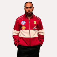 Scuderia Ferrari F1 2025 Team Racing Jacket Jacket unisex front product view | Dash Racegear — Scuderia Ferrari 2025 Jacket – Inspired by Formula 1 Racing