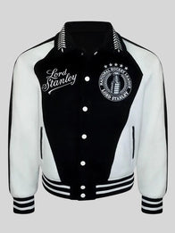 Sebastian Aho NHL Lord Stanley Varsity Jacket Varsity Jacket unisex detail view 4 | Dash Racegear — 2026 Sebastian Aho Carolina Hurricanes Lord Stanley NHL Stanley Cup Champions Wool Varsity Jacket featuring premium comfort and championship-inspired…