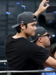 Shohei Ohtani 2025 Dodgers World Series Celebration T-Shirt Shirt unisex detail view 2 | Dash Racegear — Los Angeles Dodgers Shohei Ohtani 2025 Celebration Tee