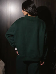 Parke Sport Graphic Mockneck Sweatshirt Sweatshirt unisex detail view 3 | Dash Racegear — Vibrant green mockneck fleece sweatshirt by Parke 2026 Sport, perfect for daily wear or casual layering.
