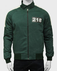 Squid Game Green Jacket Jacket unisex front product view | Dash Racegear — Squid Game Green Jacket