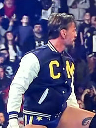 CM Punk Steiner Bros Varsity Jacket Varsity Jacket unisex detail view 4 | Dash Racegear — WWE wrestling-inspired University of Michigan varsity jacket reflecting Steiner Bros heritage