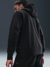 Nike x Stranger Things Hoodie Hoodie unisex detail view 3 | Dash Racegear — Nike Stranger Things collaboration black hoodie, fleece pullover style designed for show fans wanting standout graphic apparel.