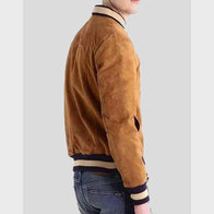 Men’s Suede Bomber Jacket Bomber Jacket unisex detail view 2 | Dash Racegear — Men's Suede Bomber Jacket