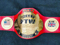 TAZ FTW World Wrestling Championship Inspired Belt 2mm brass adult size - 3 | Dash Racegear