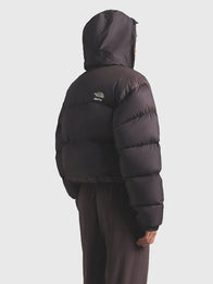 The North Face x Skims 1996 Nuptse Jacket Jacket unisex detail view 12 | Dash Racegear — Brown 1996 Nuptse Jacket by The North Face × SKIMS offering stylish puffed texture suitable for daily cold-weather outfits.