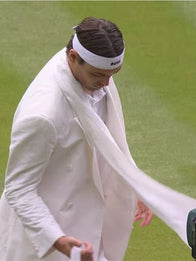 Taylor Fritz Wimbledon 2026 Blazer Blazer unisex detail view 3 | Dash Racegear — Crisp white blazer blending Taylor Fritz style with clean lines and modern formal appeal.