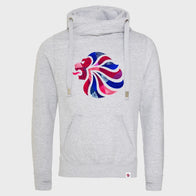 Team GB Lion Grey Hoodie Hoodie unisex detail view 3 | Dash Racegear — Team GB Lion Hoodie