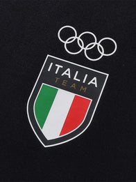Winter Olympics 2026 Team Italy EA7 Emporio Armani Crew Sweatshirt Sweatshirt unisex detail view 3 | Dash Racegear — Navy EA7 Emporio Armani crew sweatshirt celebrating Team Italy at Milano Cortina 2026, stylish and sporty.