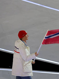 Winter Olympics 2026 Opening Ceremony Team Norway Jacket Jacket unisex detail view 3 | Dash Racegear — Stay stylishly cozy cheering for Team Norway in the Milano Cortina 2026 off-white padded parka.