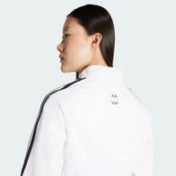 Teamgeist Adicolor Cropped Track Jacket Jacket unisex detail view 8 | Dash Racegear — White cropped women’s track jacket from Adidas Teamgeist Adicolor 2025