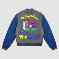 Tern x Winrar Varsity Jacket Varsity Jacket unisex detail view 2 | Dash Racegear — Tern and WinRAR varsity jacket with a retro-modern twist