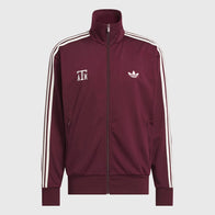 Texas A&M x Adidas Firebird Track Jacket Jacket unisex front product view | Dash Racegear — Texas A&M x adidas Firebird Track Jacket in classic maroon design