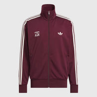 Texas A&M x Adidas Firebird Track Jacket Jacket unisex front product view | Dash Racegear — Texas A&M x adidas Firebird Track Jacket in classic maroon design