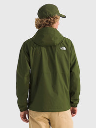 The North Face Men’s Antora Green Rain Hoodie Hoodie unisex detail view 2 | Dash Racegear — Men choose The North Face Antora Zip-Up Green Hoodie for lightweight warmth and reliable outdoor style.