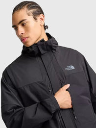 North Face Trishull Jacket Jacket unisex detail view 5 | Dash Racegear — Men’s black full-zip hooded jacket by The North Face with woven fabric feel and easy everyday comfort.