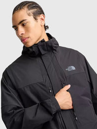 North Face Trishull Jacket Jacket unisex detail view 5 | Dash Racegear — Men’s black full-zip hooded jacket by The North Face with woven fabric feel and easy everyday comfort.