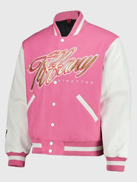Tiffy Fanatics Fest NYC 2026 Varsity Jacket Varsity Jacket unisex detail view 3 | Dash Racegear — Fanatics Fest NYC 2026 Tiffany Stratton varsity jacket blending vibrant colorways with premium everyday comfort.
