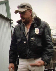 Tiger King Joe Exotic EMS Bomber Jacket Bomber Jacket unisex detail view 5 | Dash Racegear — EMS Black Bomber Jacket