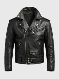 Tom Brady Debut For Gucci Jacket Jacket unisex detail view 3 | Dash Racegear — Gucci x Tom Brady debut jacket with biker cut and sleek black leather for a strong classic look.
