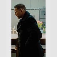 MobLand 2025 Tom Hardy Black Wool Coat Jacket unisex detail view 2 | Dash Racegear — Get the MobLand 2025 Look – Tom Hardy’s Black Coat