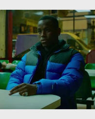 Top Boy S03 Jamie Jacket Jacket unisex detail view 6 | Dash Racegear — Top Boy Blue Puffer Jacket