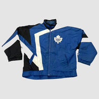 Hailey Bieber Toronto Maple Leafs Starter Jacket Jacket unisex detail view 2 | Dash Racegear — NHL Toronto Maple Leafs Jacket – Hailey Bieber Fashion
