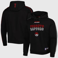 Toronto Raptors NBA x Hugo Boss Black Team Bounce Hoodie Hoodie unisex front product view | Dash Racegear — Toronto Raptors Black Team Bounce Hoodie From Hugo Boss NBA
