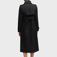 Black Trench Coat Women Coat women detail view 3 | Dash Racegear — Trendy Black Trench Coat Women
