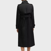 Black Trench Coat Women Coat women detail view 3 | Dash Racegear — Trendy Black Trench Coat Women