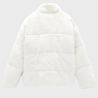 Womens Fur Puffer Jacket Puffer Jacket unisex detail view 2 | Dash Racegear — Trendy Fur Puffer White Jacket For Womens