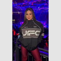 Men’s Black UFC 313 Asphalt Full-Zip Jacket Jacket unisex detail view 8 | Dash Racegear — UFC 313 Asphalt Full-Zip Jacket – Sporty & Modern Black Outerwear
