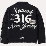 UFC 316 Patchwork Full-Zip Canvas Jacket Jacket unisex detail view 3 | Dash Racegear — ufc canvas jacket with patchwork design