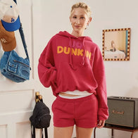 UO x Dunkin Graphic Bubble Hoodie Hoodie unisex detail view 6 | Dash Racegear — Casual graphic hoodie by Dunkin x UO in bubble style