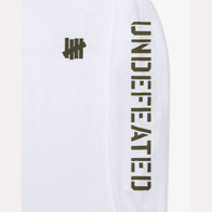 Undefeated Stencil Long Sleeve T-Shirt Shirt unisex detail view 5 | Dash Racegear — Minimalist Style – Undefeated Stencil Logo Long Sleeve Tee