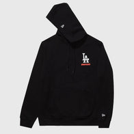 Undefeated x NE x Dodgers Stacked Logo Hoodie Hoodie unisex detail view 7 | Dash Racegear — Streetwear hoodie featuring Dodgers stacked logo, Undefeated x NE design