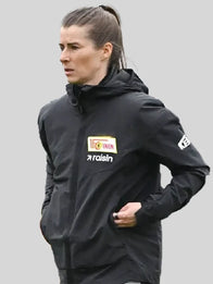 Marie-Louise Eta Union Berlin Training Jacket Jacket unisex detail view 4 | Dash Racegear — Union Berlin black hooded training jacket, Marie-Louise Eta coaching style for football and streetwear outfits.