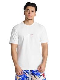 Manchester United x adidas Stone Roses T-Shirt Shirt unisex front product view | Dash Racegear — Unisex white Adidas Manchester United x Stone Roses 2026 T-Shirt with breathable cotton and eye-catching team art.