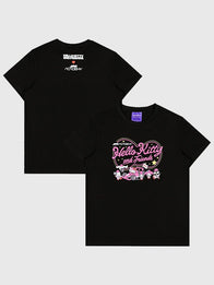 Formula 1 Academy Hello Kitty Pit Crew T-Shirt Shirt unisex front product view | Dash Racegear — Hello Kitty x Formula 1 Academy Pit Crew T-Shirt – Stylish Racer Fit