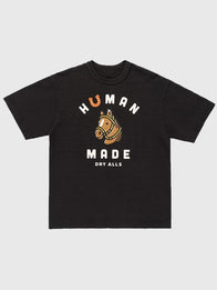 Human Made Graphic T-Shirt Shirt unisex front product view | Dash Racegear — Make a bold impression in the 2025 Human Made Black Graphic Tee, perfect for unisex street style and everyday wear.