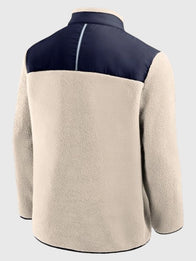 Milano Cortina 2026 Olympics Microfleece Jacket Jacket unisex detail view 3 | Dash Racegear — Milano Cortina 2026 Unisex Microfleece Jacket in cream, designed for warmth and comfort during games or outdoor adventures.