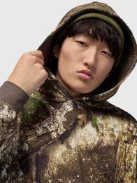 Nike Camo Hoodie Hoodie unisex detail view 3 | Dash Racegear — Nike camouflage fleece hoodie, unisex design for casual everyday comfort and streetwear style.