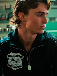 PUMA x SINCLAIR T7 Track Jacket Jacket unisex detail view 5 | Dash Racegear — Black T7 track jacket featuring bold yet minimal design elements, part of the PUMA x SINCLAIR 2026 collection.
