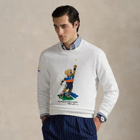 Ralph Lauren US Open Polo Bear Sweatshirt Sweatshirt unisex detail view 3 | Dash Racegear — Polo Ralph Lauren Polo Bear fleece sweatshirt marking 2025 US Open 20th Anniversary edition.