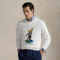Ralph Lauren US Open Polo Bear Sweatshirt Sweatshirt unisex detail view 3 | Dash Racegear — Polo Ralph Lauren Polo Bear fleece sweatshirt marking 2025 US Open 20th Anniversary edition.